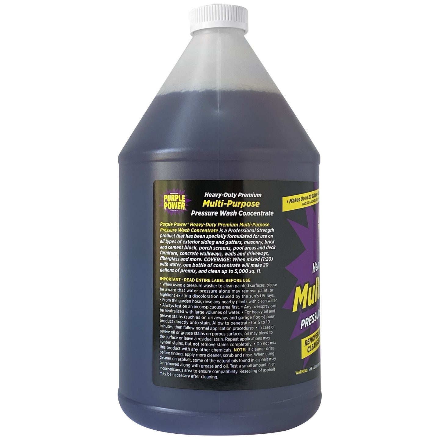 (2 Pack)  Heavy-Duty Premium Multi-Purpose Pressure Wash, 1 Gallon